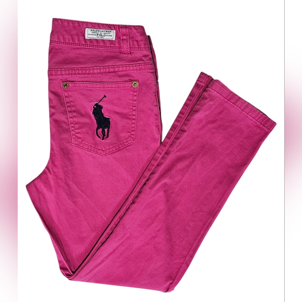 Polo Ralph Lauren Girl Pink Jeans Size 10